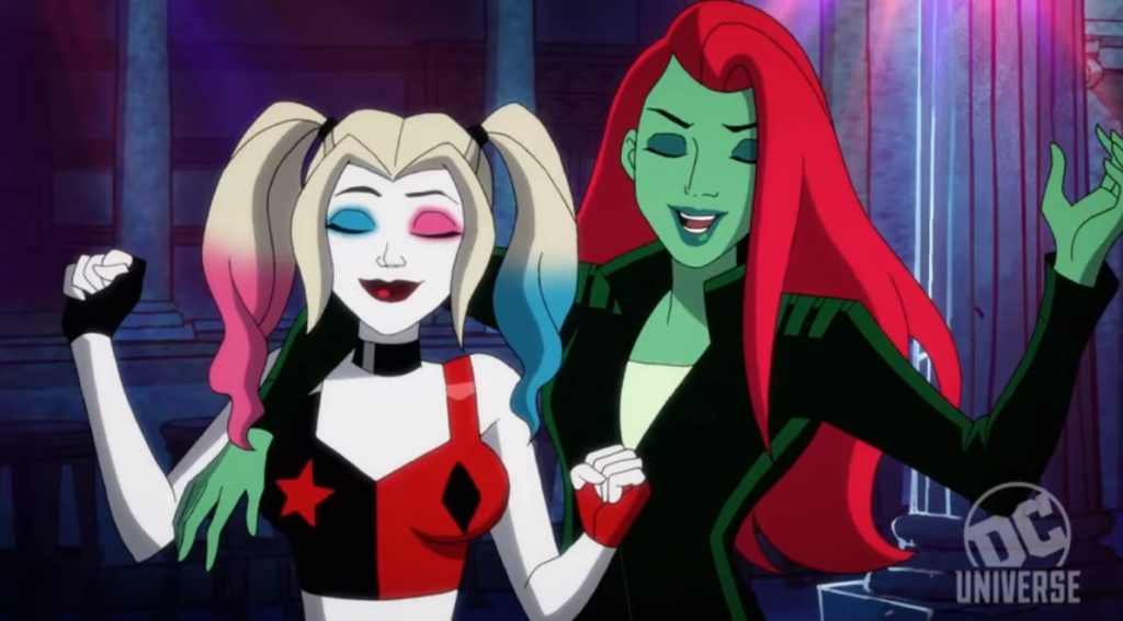 Harley Quinn and Poison Ivy in the animated series