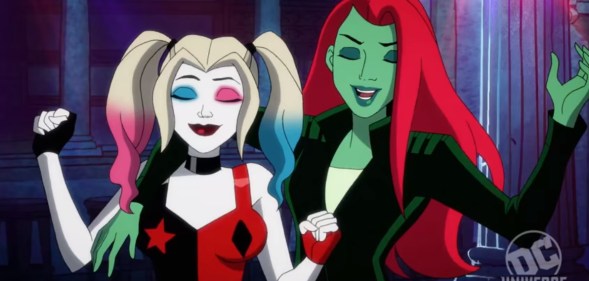 Harley Quinn and Poison Ivy in the animated series