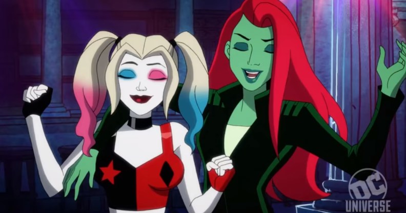 Harley Quinn and Poison Ivy in the animated series