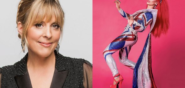 Mel Giedroyc and Divina de Campo