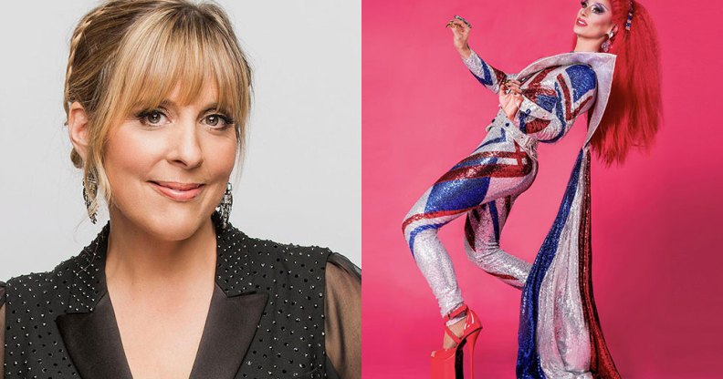 Mel Giedroyc and Divina de Campo