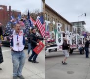 MAGA supporters changed the lyrics to "YMCA" and it's as haunting as you might suspect. We recommend not watching it. Don't. Please, save yourselves from the horror. (Screen captures via Twitter)