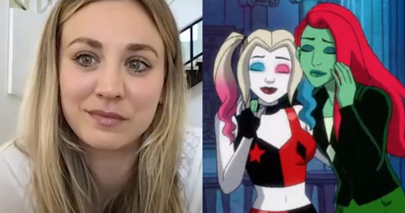 Kaley Cuoco, who voices Harley Quinn in the titular cartoon series, has teased her character's blossoming relationship with Poison Ivy. (Screen capture via YouTube/DC Universe)