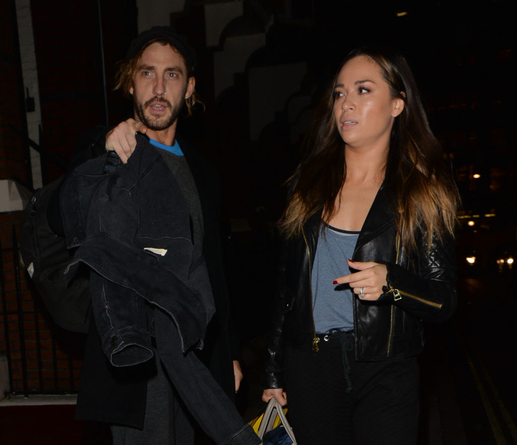 Seann Walsh And Katya Jones Seen Leaving A Dance Studio In Mayfair