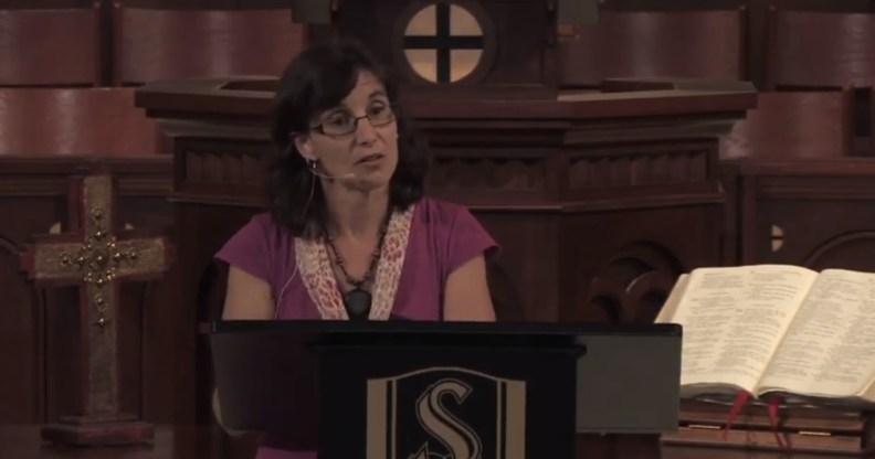 Rosaria Butterfield identified as a lesbian before converting to Christianity and marrying a man