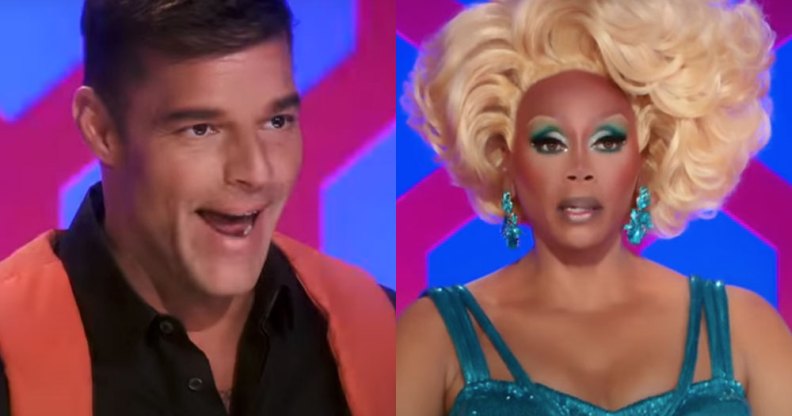 Ricky Martin and RuPaul