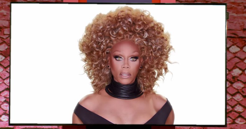 RuPaul on the RuMail screen