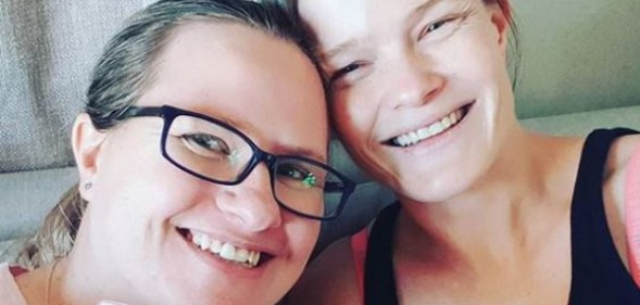 lesbian couple pregnant Facebook sperm donor