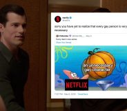 Someone tweeted that Netflix shoehorn LGBT+ characters in its shows, and the streaming service epically shut them down. (Netflix/Twitter)