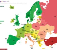 ILGA-Europe Rainbow Map 2020