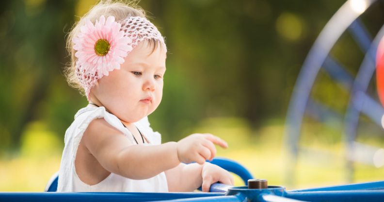 Straight man thinks his baby is gay because he likes flowers. Yes, really