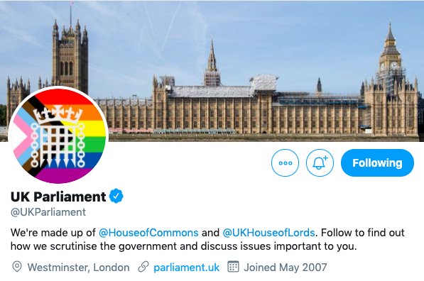 parliament pride flag