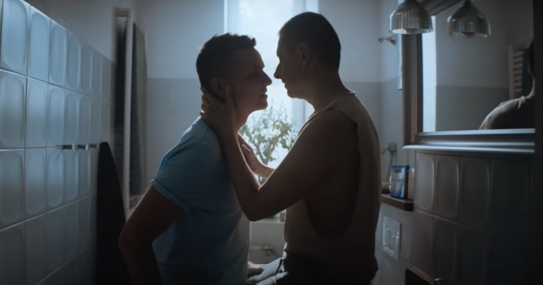 The two men featured in the ad are real-life couple Jakub and Dawid Mycek-Kwieciński, who are well-known gay Polish YouTubers.