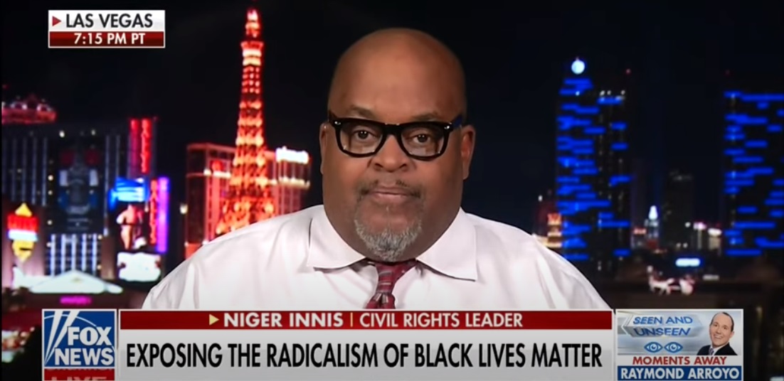 Black Voices for Trump activist Niger Innis was appearing on The Ingraham Angle