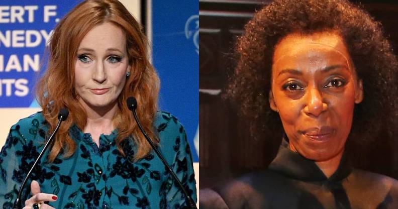 JK Rowling and Noma Dumezweni