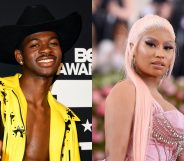 Lil Nas X revealed that he used to run a Nicki Minaj fan account on Twitter. (Frazer Harrison/Jamie McCarthy/Getty Images)