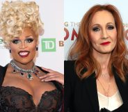 Peppermint (L) ripped into JK Rowling's views on trans people. (Noam Galai/WireImage/Taylor Hill/FilmMagic)