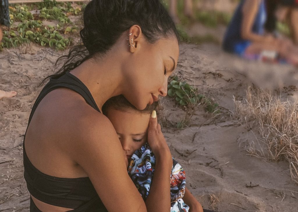 Naya Rivera with her four-year-old son, Josey Hollis