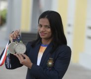 Indian sprinter Dutee Chand. (NOAH SEELAM/AFP via Getty Images)