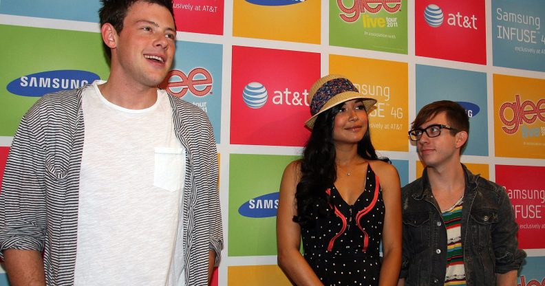 (From L to R) Cory Monteith, Naya Rivera and Kevin McHale. (Gail Oskin/WireImage for Samsung)