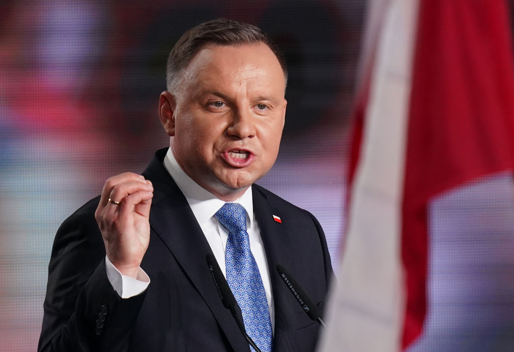 Polish President and member of the right-wing Law and Justice (PiS) party, Andrzej Duda. (Sean Gallup/Getty Images)