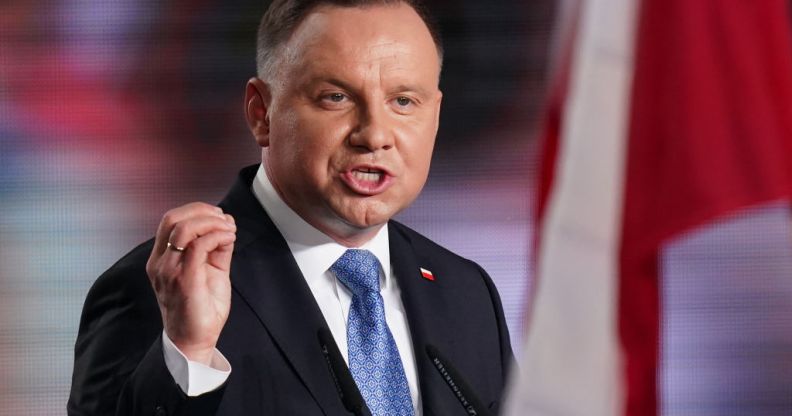 Polish President and member of the right-wing Law and Justice (PiS) party, Andrzej Duda. (Sean Gallup/Getty Images)