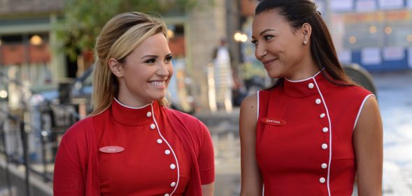 Naya Rivera (R) and Demi Lovato. (FOX Image Collection via Getty Images)