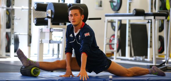 Luke Strong of the British Trampoline Team