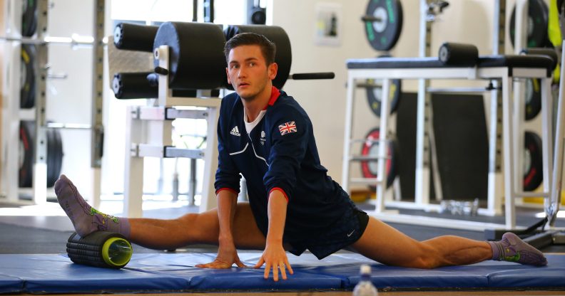 Luke Strong of the British Trampoline Team