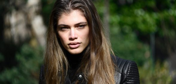 Brazilian trans model Valentina Sampaio. (MIGUEL MEDINA/AFP via Getty Images)