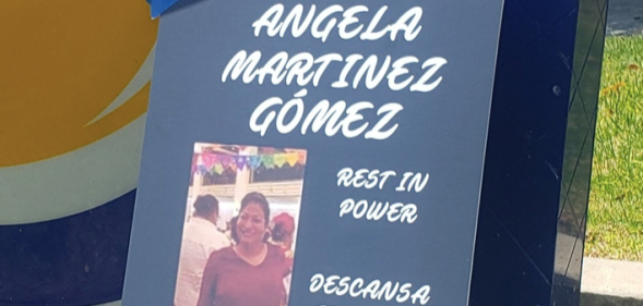 Protesters packed the drive-thru Burger King in Santa Monica, California, following the death of a trans staffer. (Twitter)