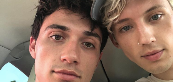 Troye Sivan (R) and Jacob Bixenman (L). (Instagram)