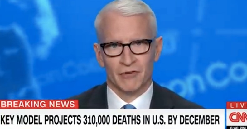 Anderson Cooper breaks down in tears