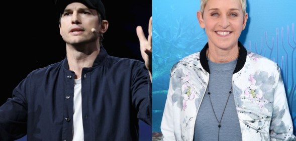 Ashton Kutcher Ellen DeGeneres