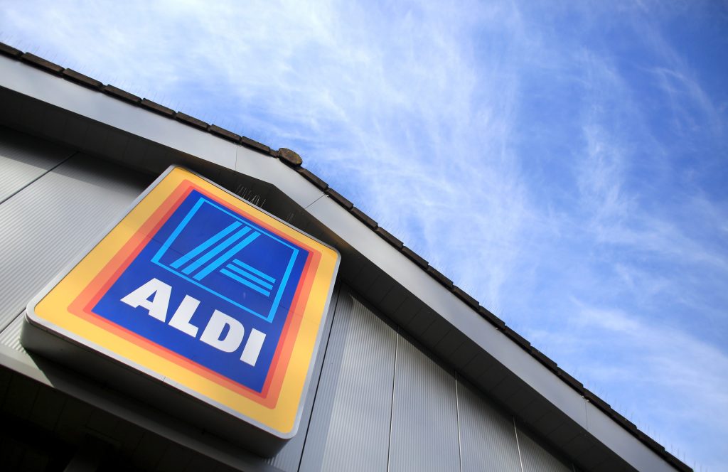 Aldi shop sign