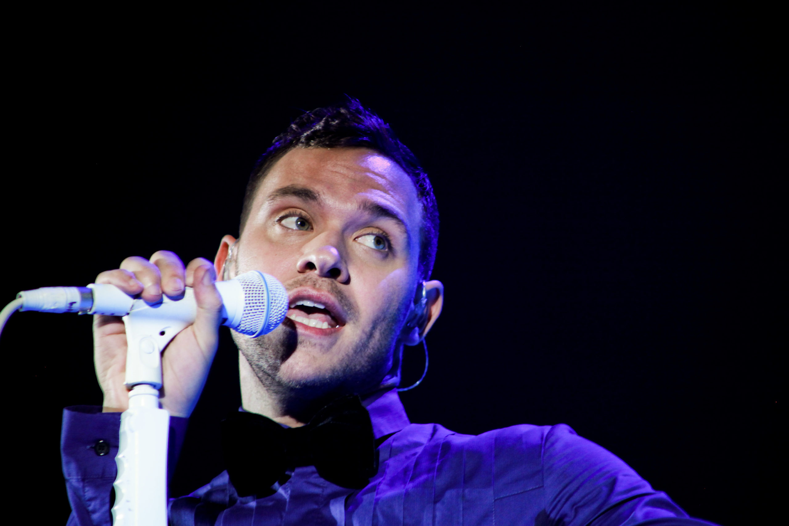 Will Young performs on stage at Hammersmith Apollo on November 21, 2009 in London, England.