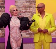 Lady Gaga and RuPaul in the Drag Race werk room