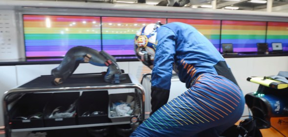 Formula 1 driver Lando Norris has donned a new rainbow-themed race suit, but apparently it's not intended to be a symbol for LGBT+ rights.