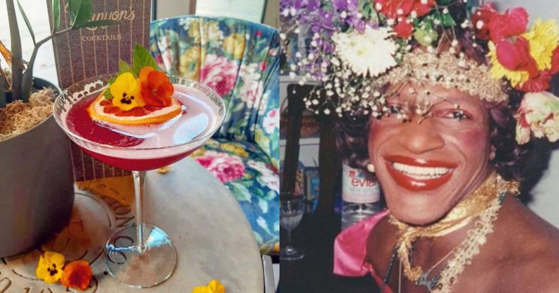 A cocktail by a luxury hotel in England named after Marsha P Johnson became a lightning rod for criticism. (Instagram/Netflix)