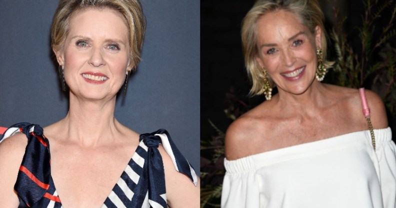 Cynthia Nixon Sharon Stone