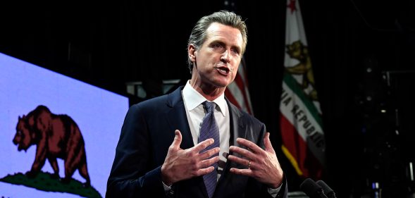 Democratic governor of California Gavin Newsom