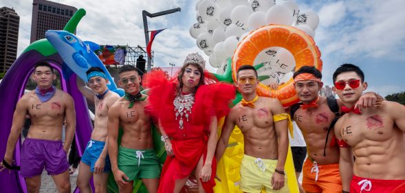 The colorful parade is the first held after the Taiwan government formally legalised marriage among people of the same sex.