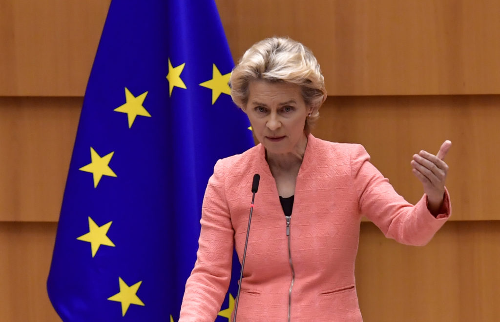 The President of the European Commission Ursula Von der Leyen