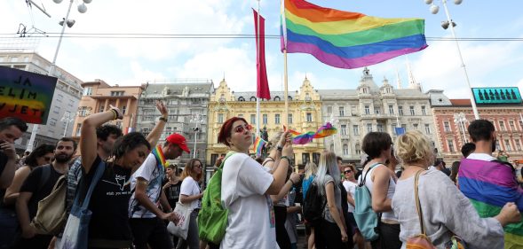 In a first for Croatia, a gay couple have adopted a child following a tense legal battle. (STRINGER/AFP via Getty Images)