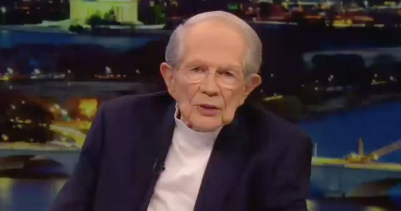 The 700 Club host Pat Robertson. (Screen capture via Twitter)