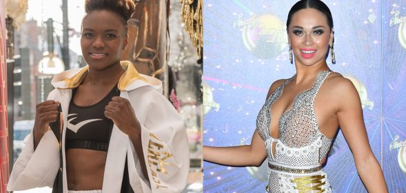 Several Strictly Come Dancing pros, including Katya Jones (R), are reportedly vying to be paired with Nicola Adams. (Getty)