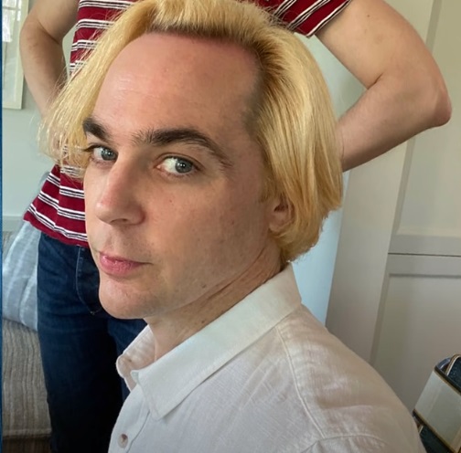 Jim Parsons bleached his hair during lockdown