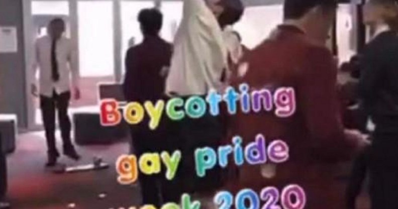 A private school in New Zealand has condemned students who posted anti-gay messages in response to a Pride Month celebration