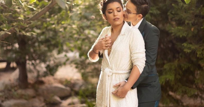 Non-binary Arrow star Bex Taylor-Klaus shares dreamy wedding photos