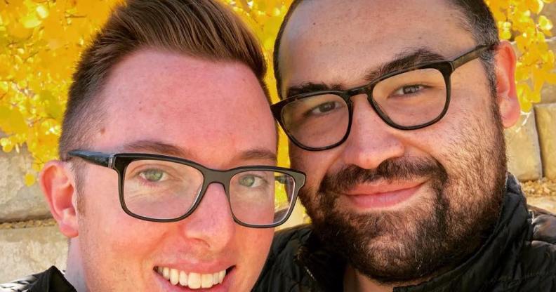 Gay New Mexico state senator Jacob Candelaria (R) and his husband (L) are currently in hiding. (Jacob Candelaria/ Instagram)